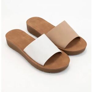 NWT Coccoci Wedge Slides